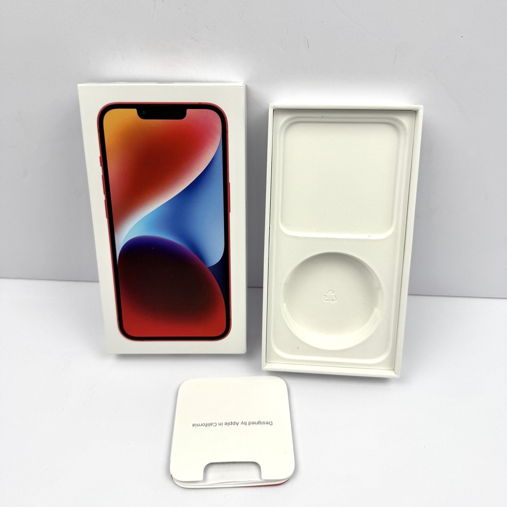 Apple IPhone 14 128GB Red Box Only‎ PRODUCT RED Empty Retail Packaging Case